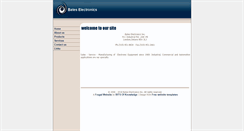 Desktop Screenshot of bateselectronicsinc.com